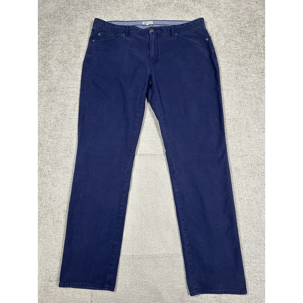 Peter‎ Millar Pants Mens 40x33 Blue Straight Leg MF18B86 Crown Vintage Canvas